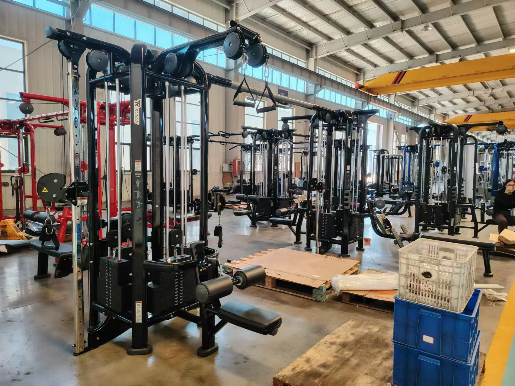 MOQ 1 Acceptable Exercise Multi Trainer Gym Equipment ROSEN FITNESS Mquinas De Gimnasio Multi-jungle 8 Station