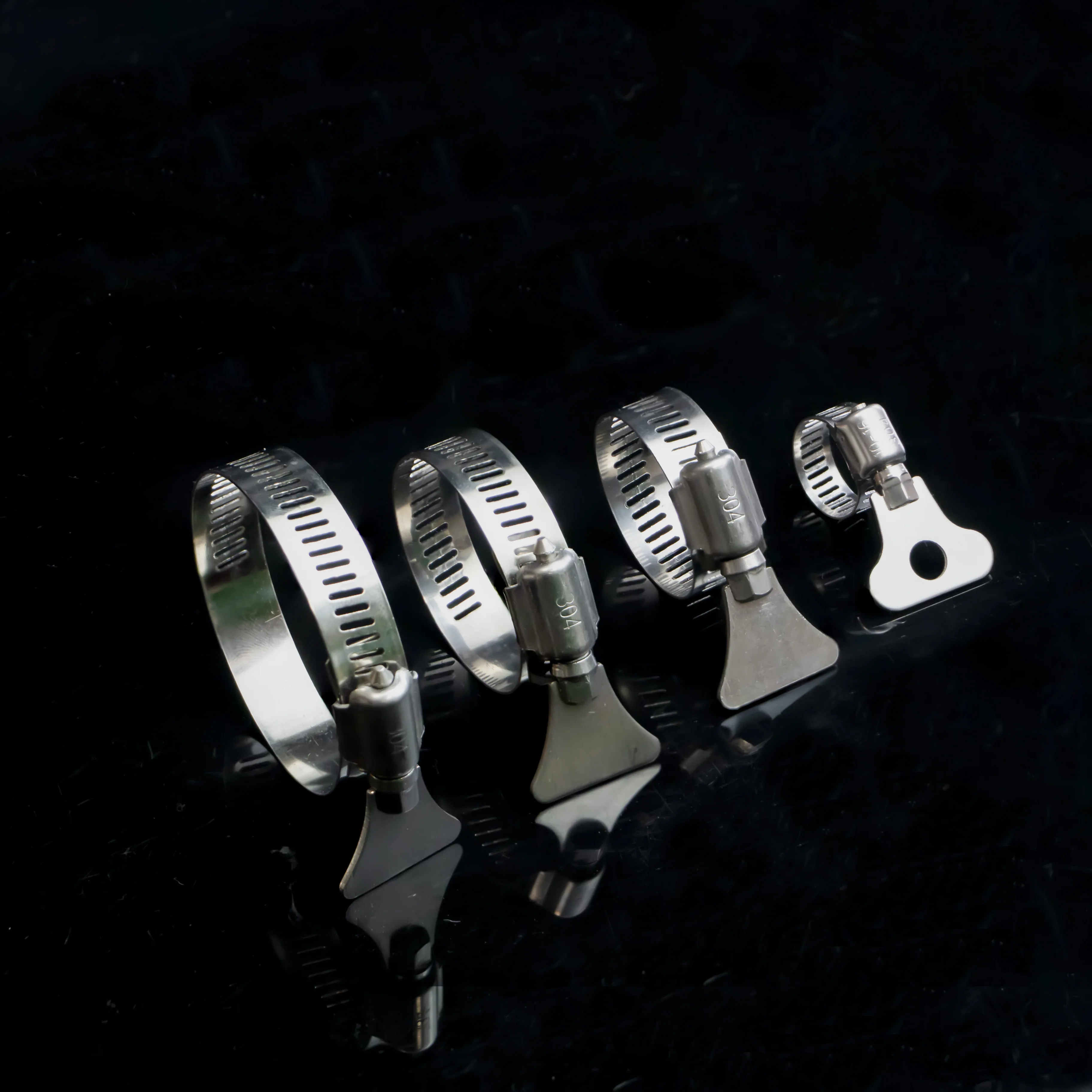 Stainless Steel Hose Clamp German Type Quick Fitting Strong 304 Steel Throat Hoop For Fixing Cable Hose Clamp