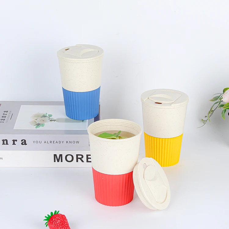 New Style Office Water Coffee Cup Thermal Travel Reusable Unbreakable BPA Free Coffee Milk Beverage Cup With Lid