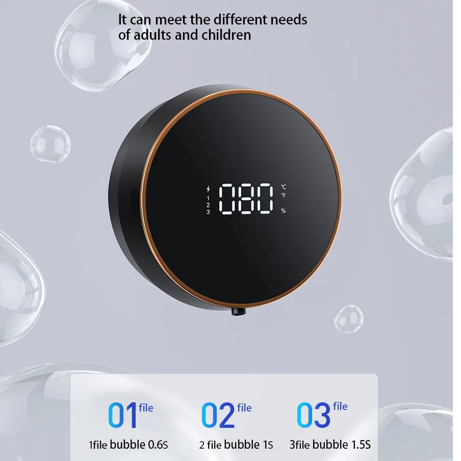 300ML Wall Mounted Hand, Sanitizer Touchless Battery Operated Electric Automatic Liquid Foam Soap Dispenser/