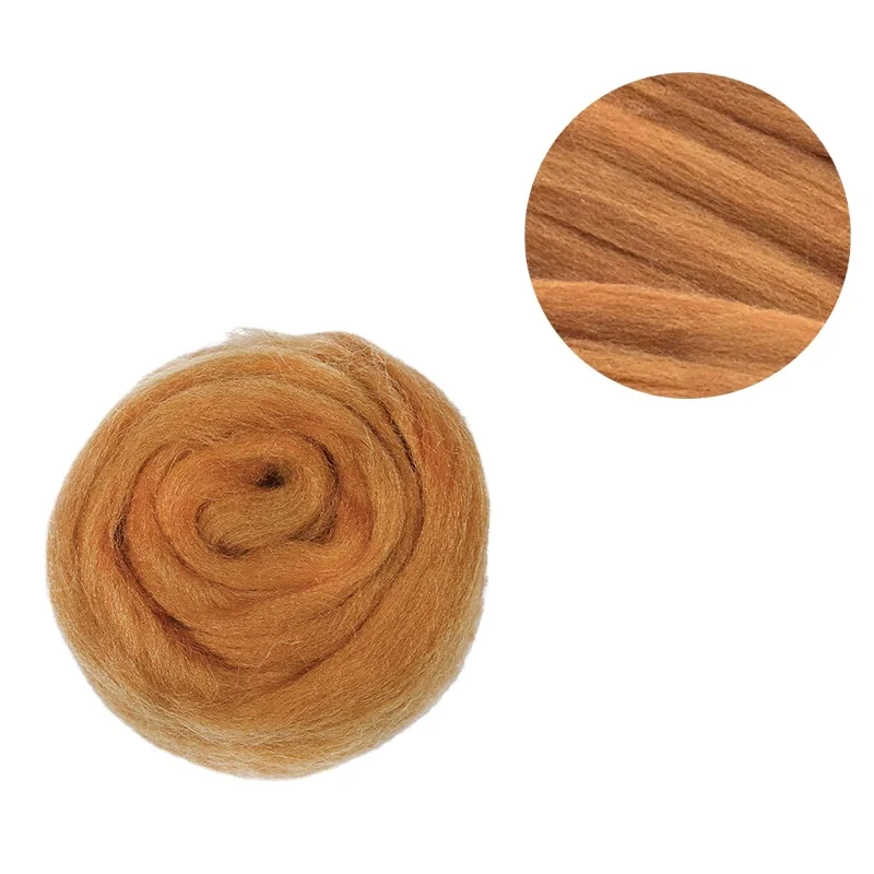 Wholesale Cheap Needle Felting Wool Roving Wool Yarm For Diy Craft Materials