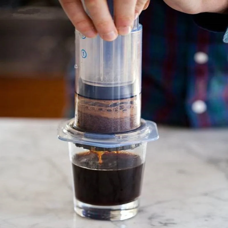 Low MOQ Portable Espresso Manual Press Coffee Maker with Filter Tote Bag  coffee machine