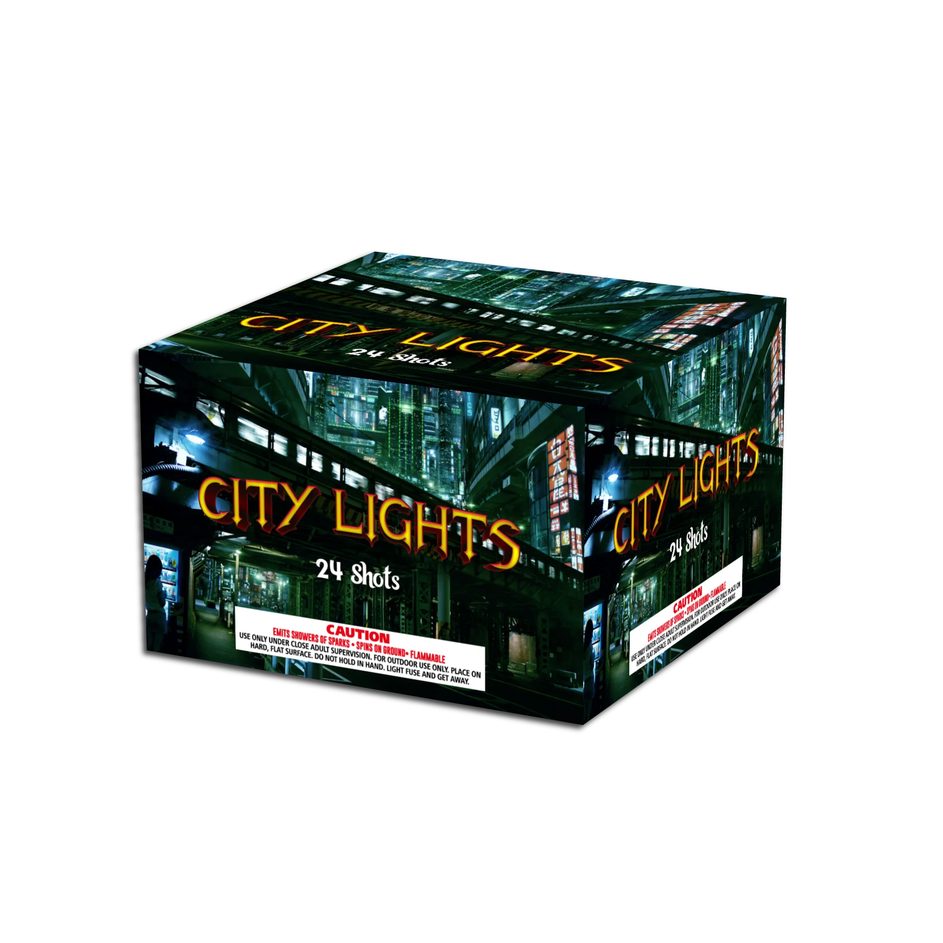 OMG-A027 24 shot City Lights 500 Grams Cakes Fireworks