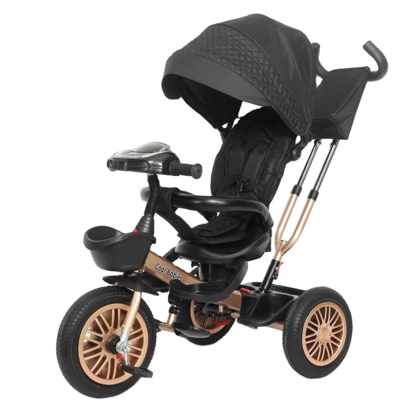 Best Selling Kids Tricycle Baby Stroller 4 In 1 Tricycle Kids Baby Pedal Push Car