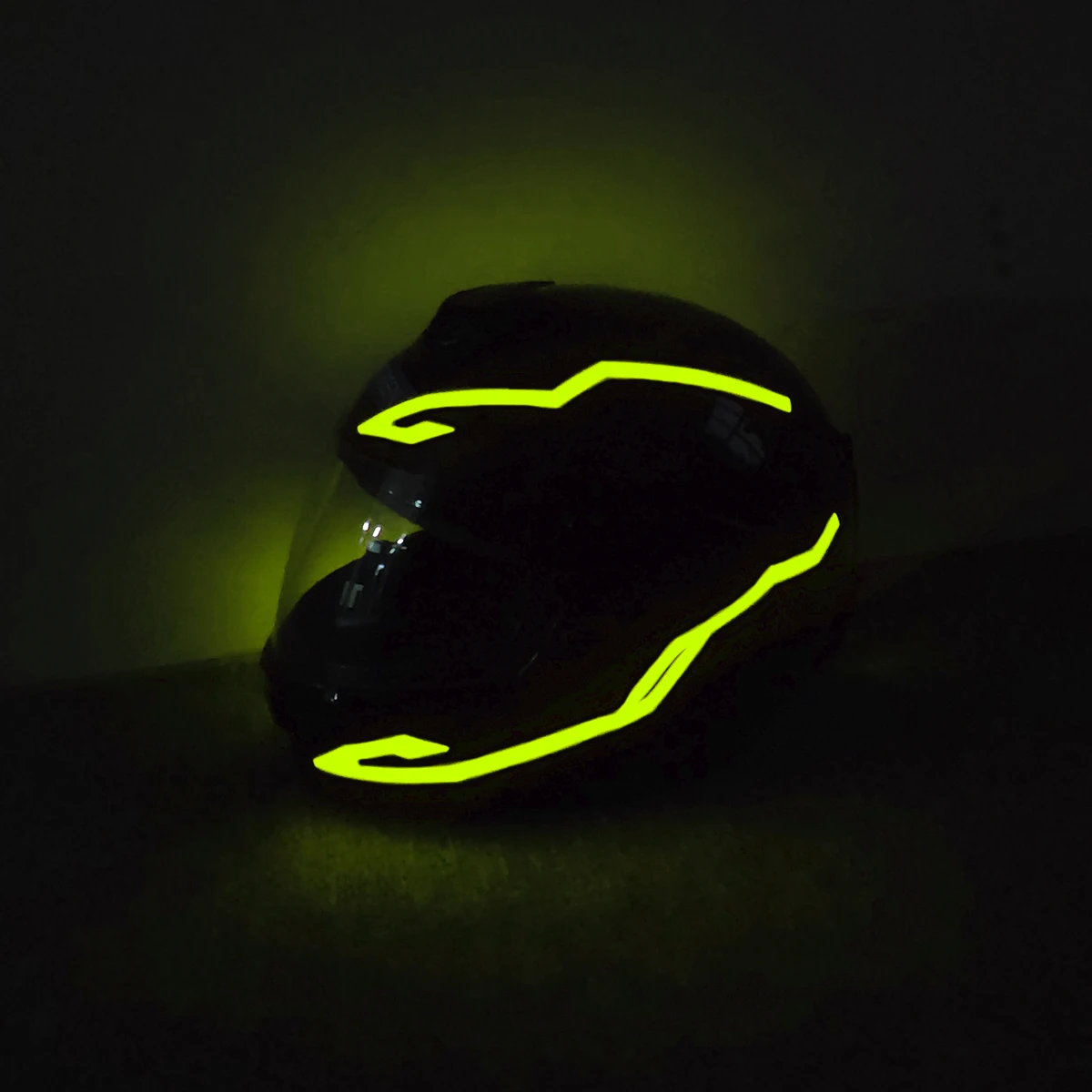DIY Flexible Motorcycle Helmet LED Light Strip EL Tape Helmet Motorbike Safety EL Glowing Strip