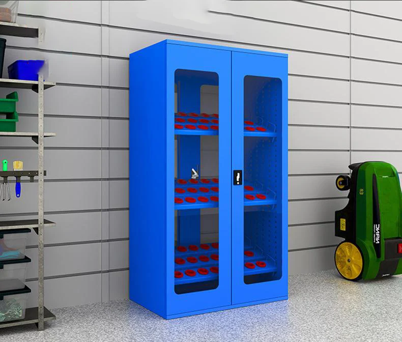 Large Modern Design Fireproof Steel Gun Safe Box Cabinets Home Office School Hospital Supermarket-Adjustable Metal Storage Unit