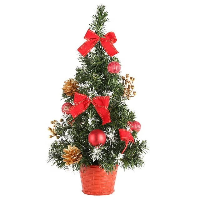 Christmas tree decoration Artificial Tabletop Mini Tree decorations Ornaments family gifts for Home