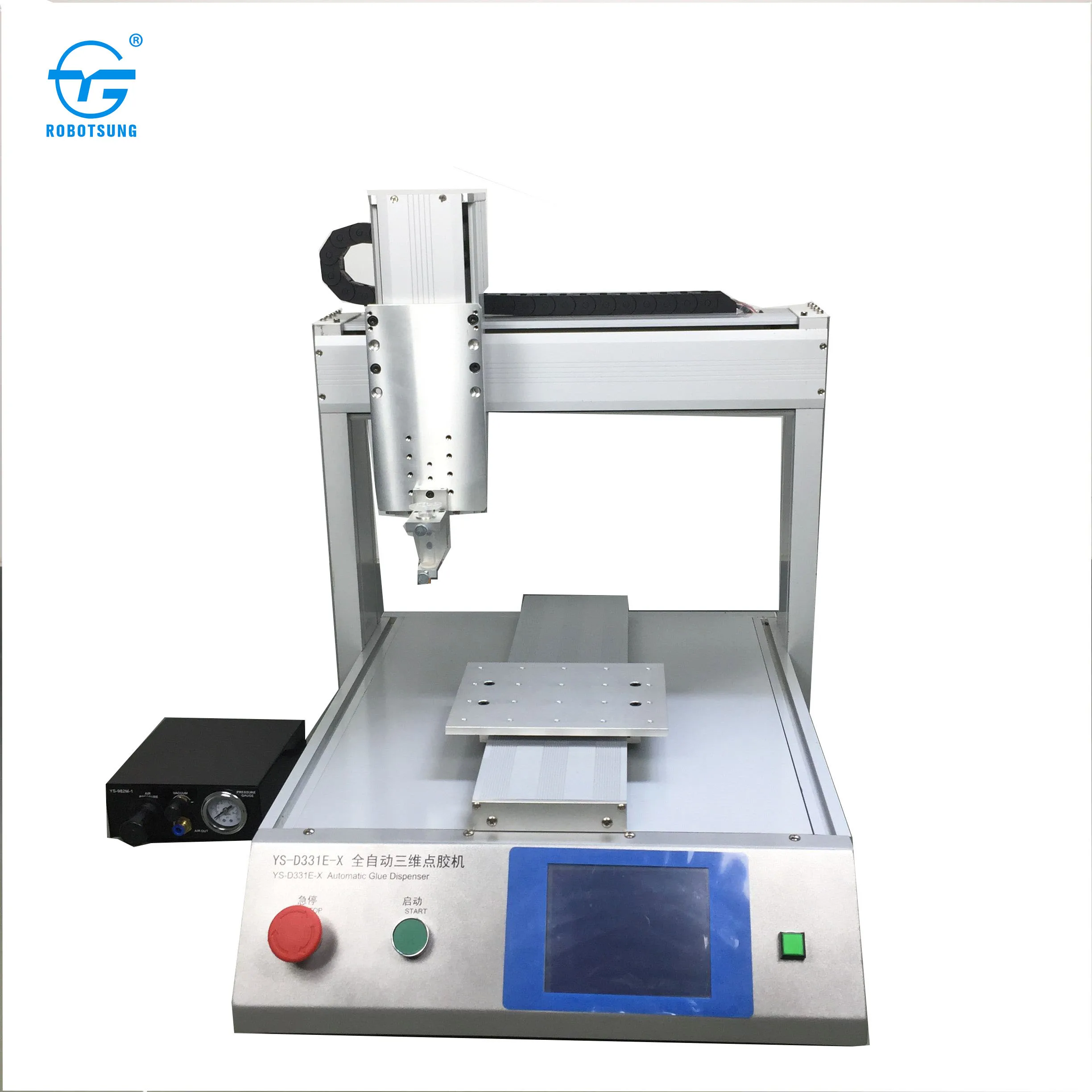 Automatic Silicone / Epoxy Resin / Uv Glue Dispensing Machine With Syringe Needle Glue Dispenser