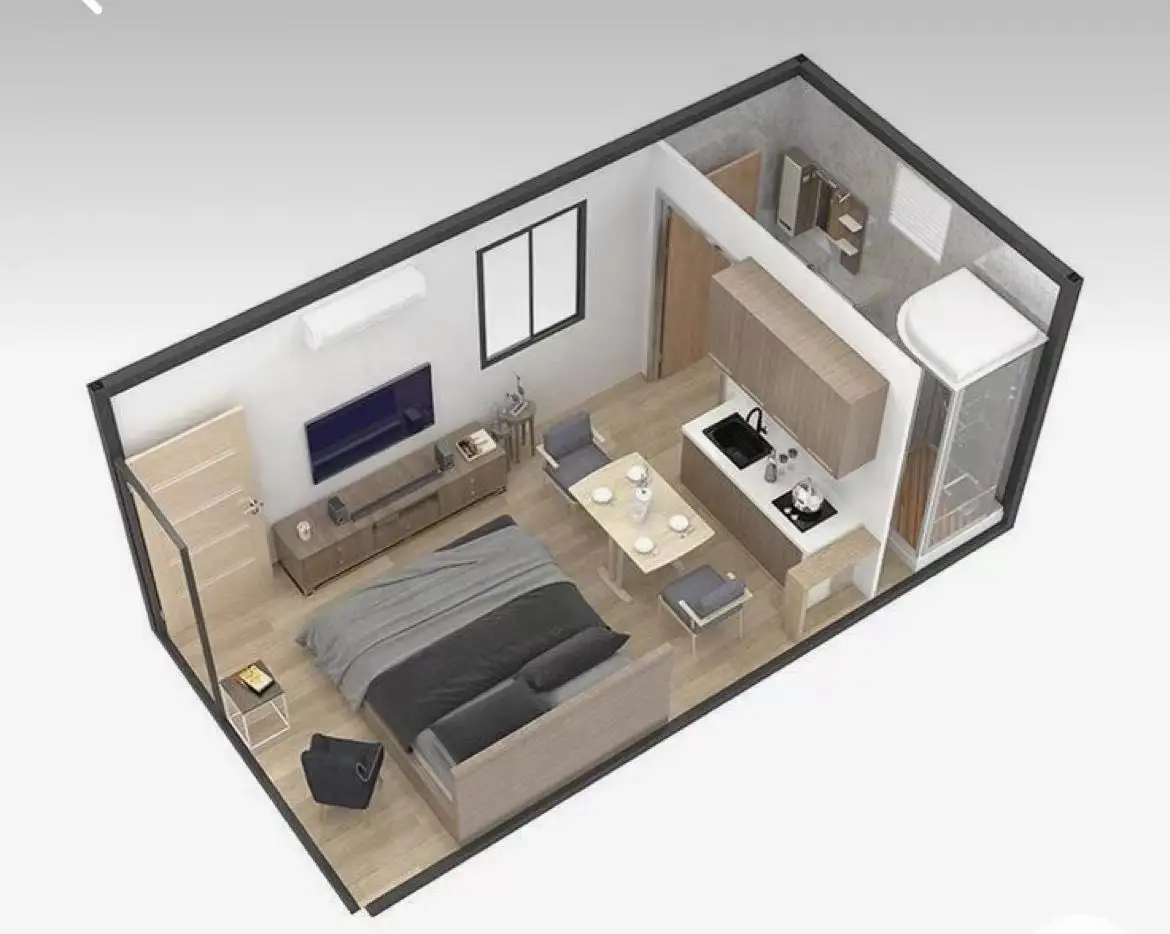 E07 Modern fashion luxury design camping capsule prefabricated house capsule house space capsule with intelligent system