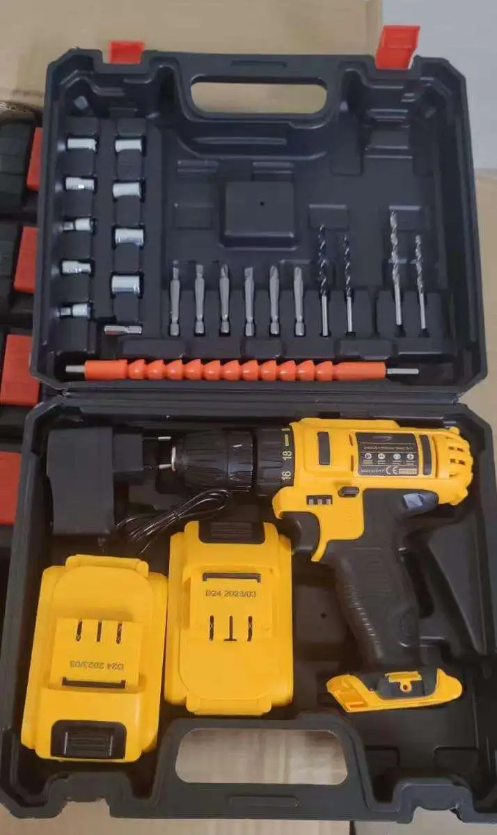 21V New Product power drills set lithium battery cordless electric drill bits tools