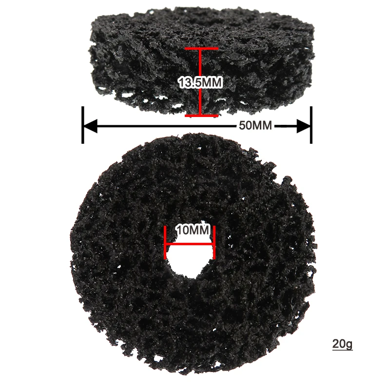 2 Inch 50mm Silicon Carbide Strip&Clean Disc Sanding Disc Diamond Grinding Disc for Removal Rust Paint Blocking Materials