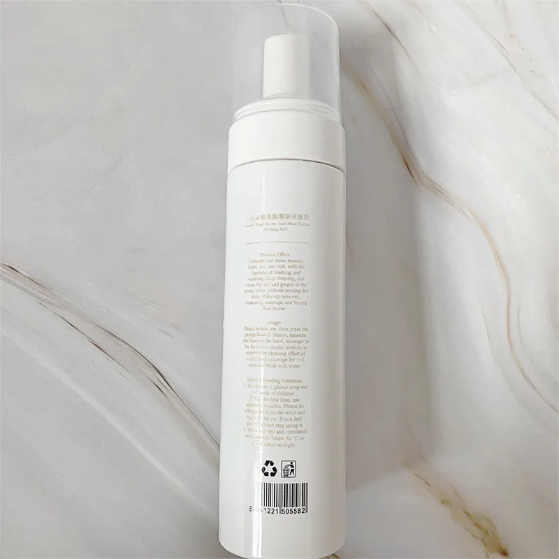 K Gentle Low PH Bubble Cleanser for Comedonal Acne Soft Bubble Moisturizing Facial Cleanser Amino Acid Face Wash Makeup Remover