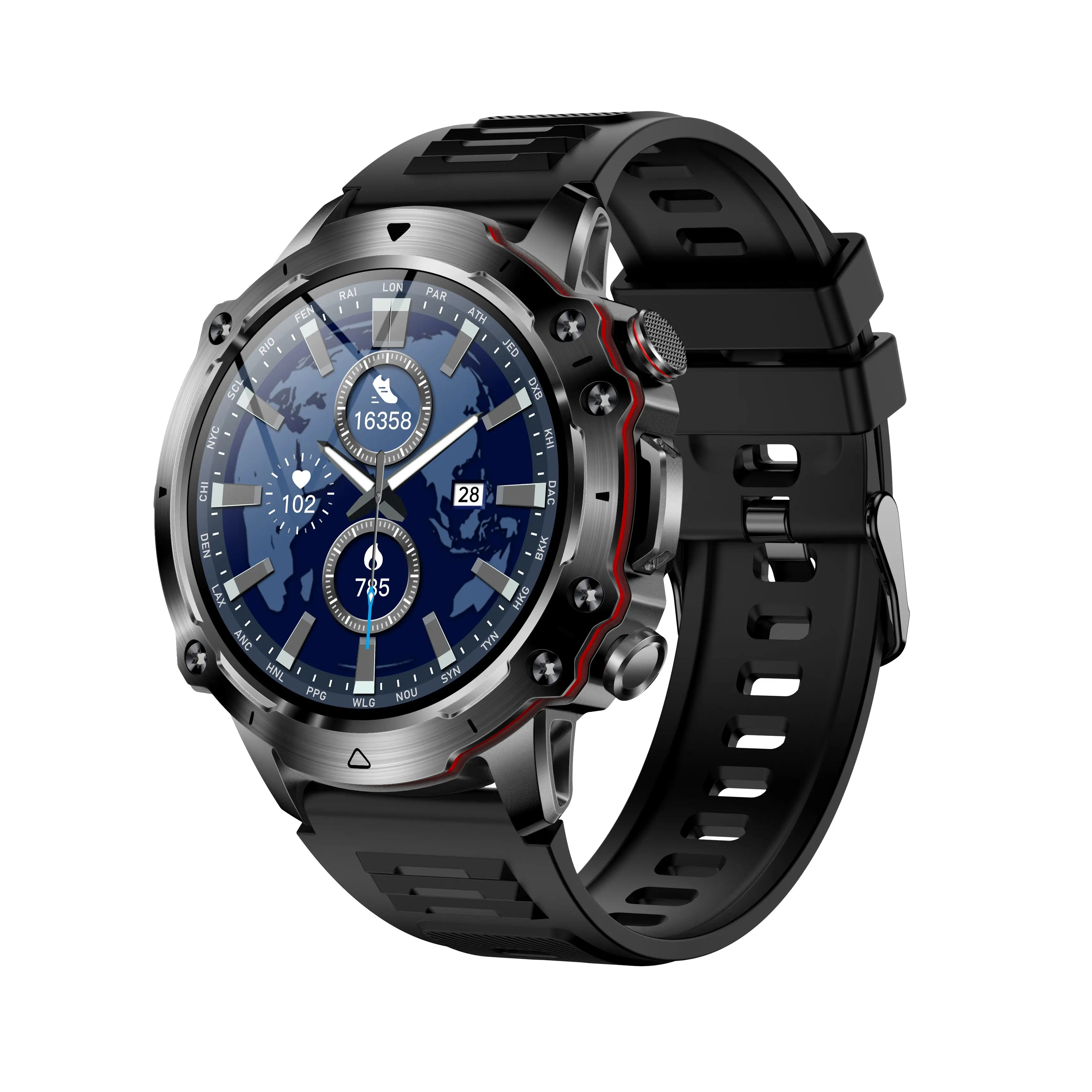 Adventure Smart Watches For Men 350mAh Long standby Outdoor Sports Watch Smart Electronics Rugged Smartwatch Fitness Tracker