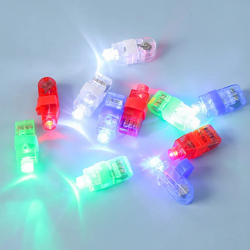 Glow in the Dark Party Supplies Light Up Finger Ring Toys LED Finger Lights for Kids