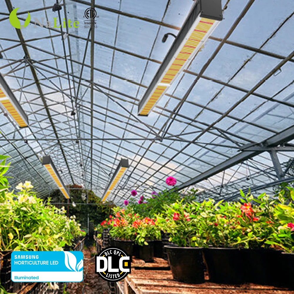 Big growing area professional greenhouse led grow light replace 1000w hps dimmable group control full spectrum 630w high PPFD