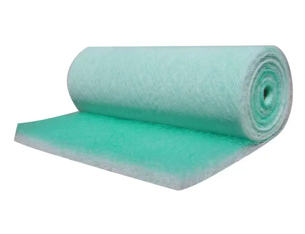 Glass fiber filter spray baking paint room bottom cotton paint fog filter cotton resistance paint net green white