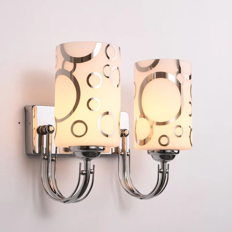 Modern round Cube Restaurant Wall Lamp Indoor Stair Decorative Up/Down Wall Light Golden PC Body Remote Control for Office