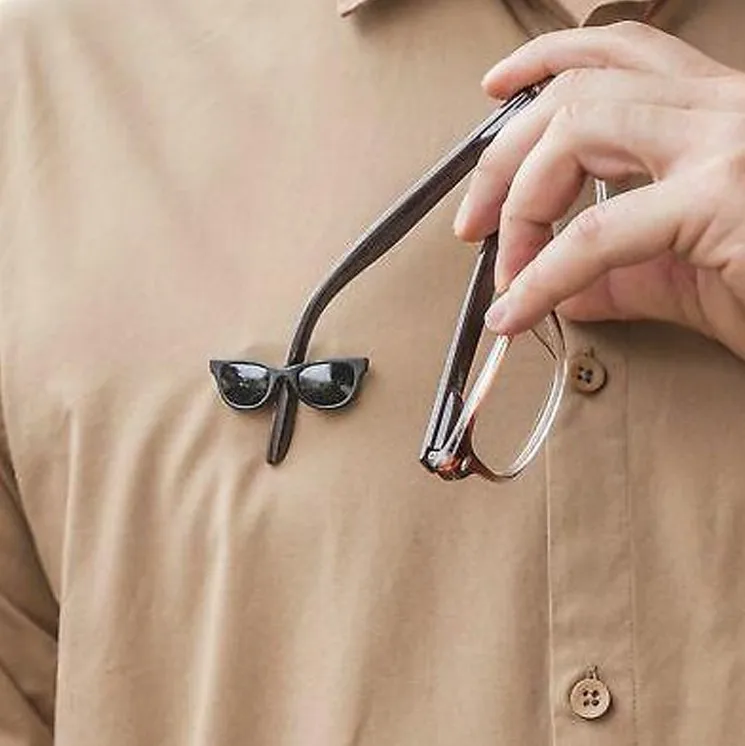 Magnetic Glasses Holder, Easily Place Glasses or ID Cards.