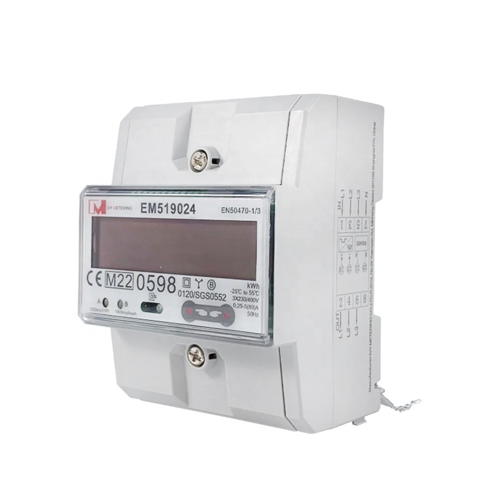 PV солнечной энергии двунаправленная энергия Интеллектуальный измеритель энергии с rs485 связи