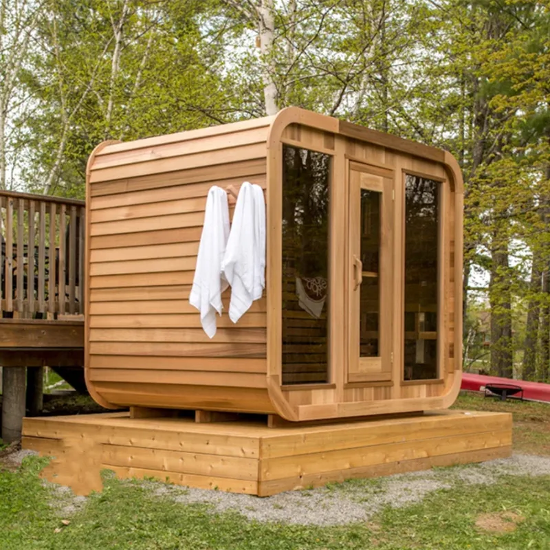 New Design Outdoor Wood Sauna Room for 10 Person