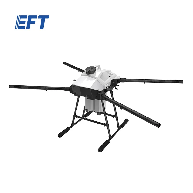 EFT video technical support G420 four aixs agricultural sprayers drone frame fogging machine pest control without radar and RTK