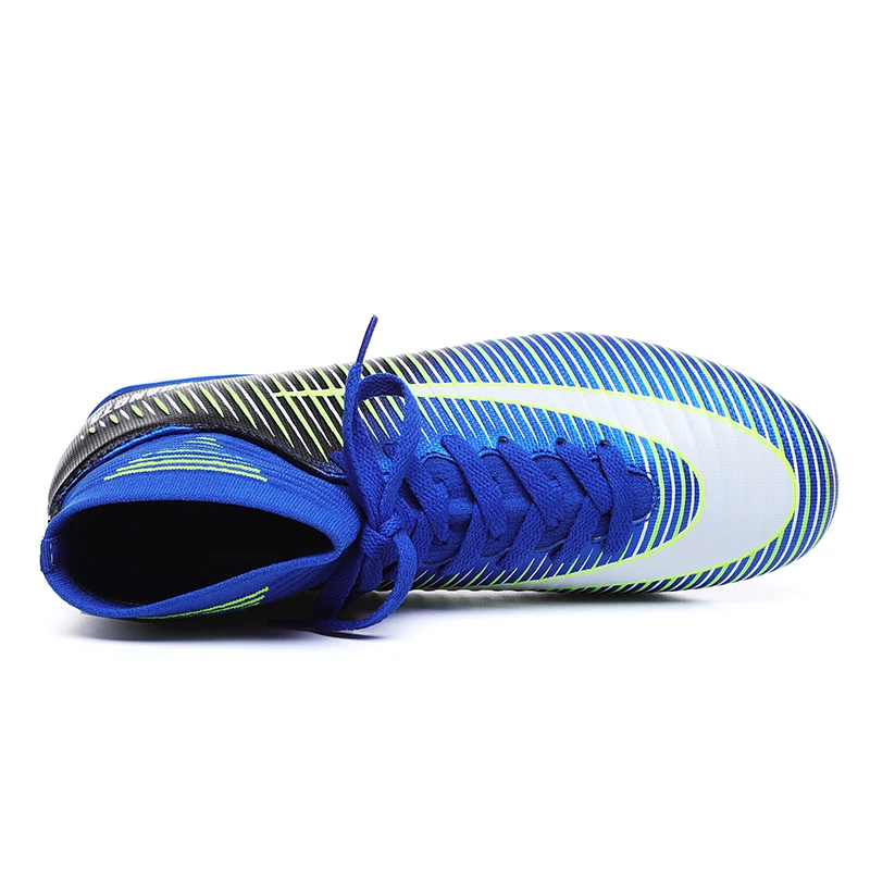 
High Top Youth Cleats Sports Boots Outdoor Football Turf Trainers Athletic Soccer Shoes 