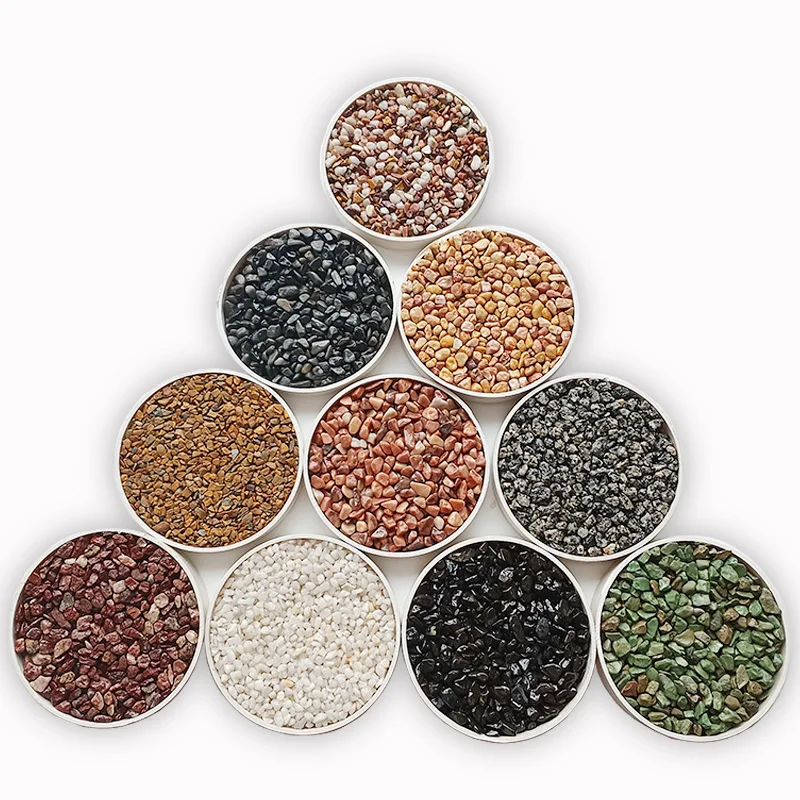 High quality colour wash garden decoration pebble stone artificial stone terrazzo floor tile