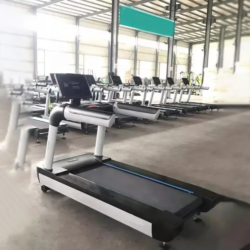Oem Service Unisex 3HP Training Body Gym Equipment Sports 18.5Inches Intelligent Screen Ningjin Commercial Treadmill for Workout