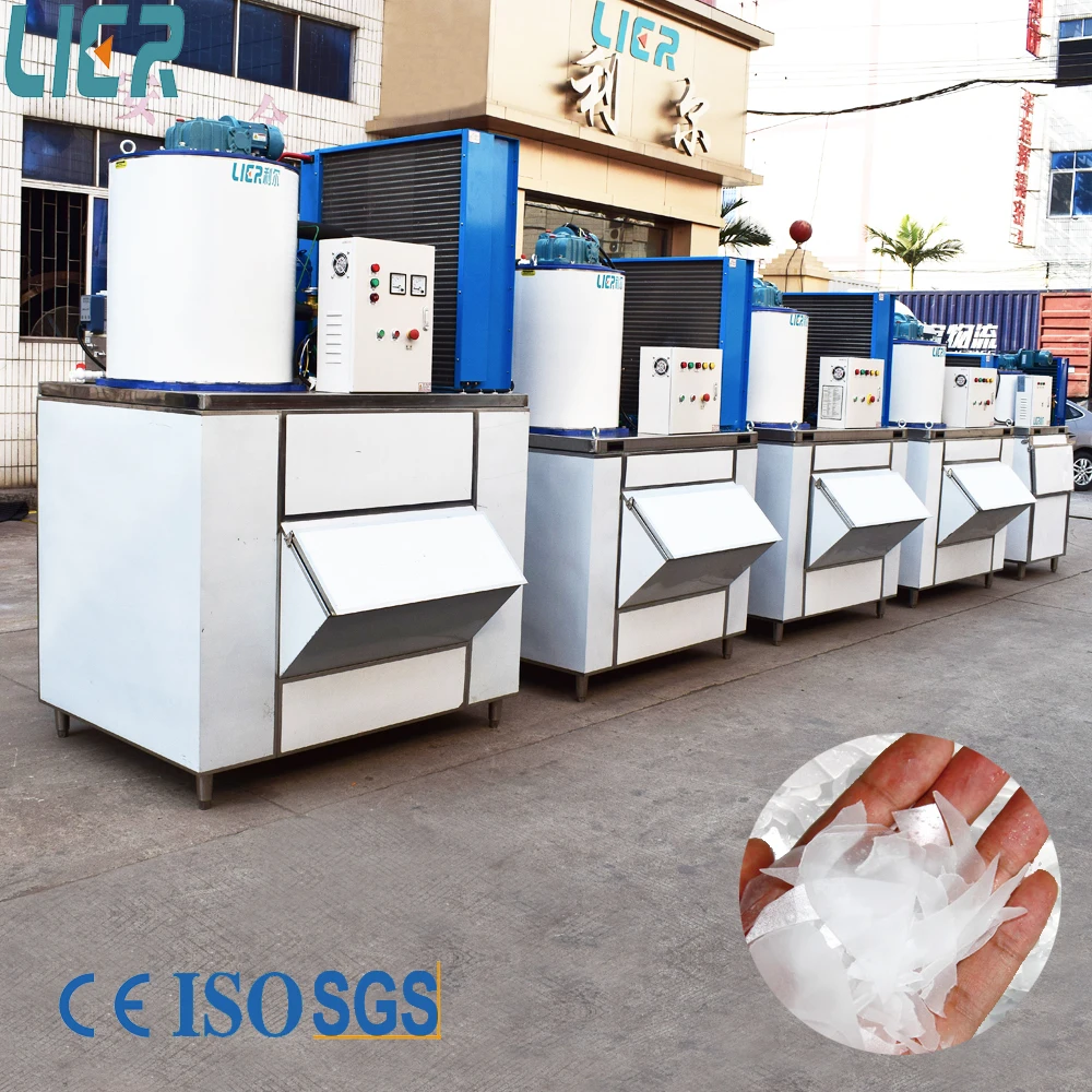 Ice Machines For Seafood Fish Food Processing Cooling Flake Ice Maker Snow Scale Ice Making Machine China Manufacture