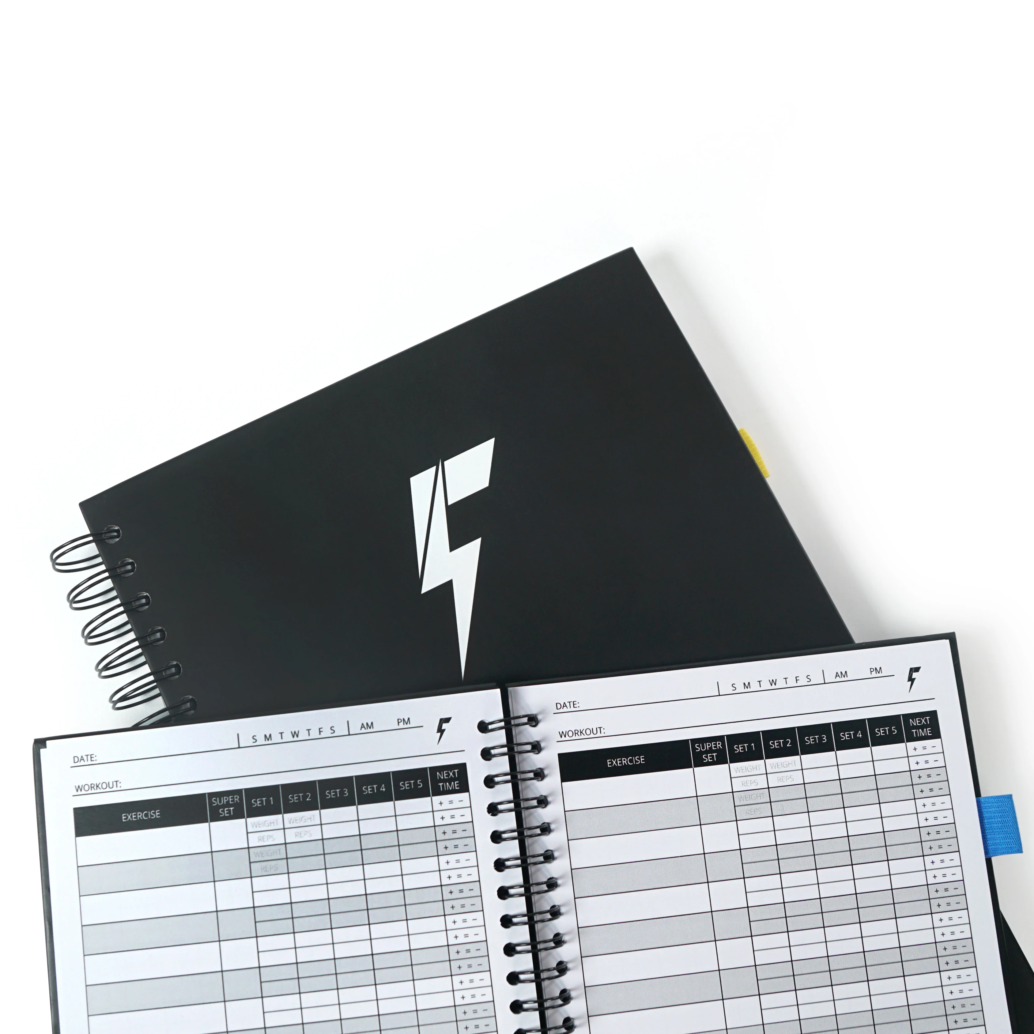 2024 Custom Printing Fitness Planner Daily Weekly Monthly Journal Goal Exercise Book Workout Log Book Undated Notebook