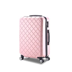 factory wholesale cute pink girls hard shell suitcase luggage set