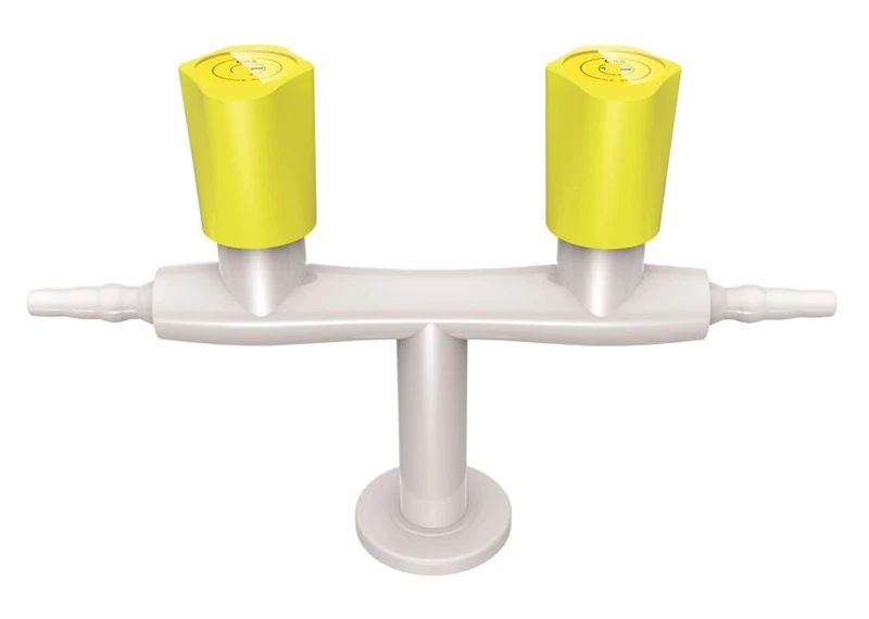 Solid Brass Chemical Resistant Desktop Single Head Gas Cork for Laboratory Equipment