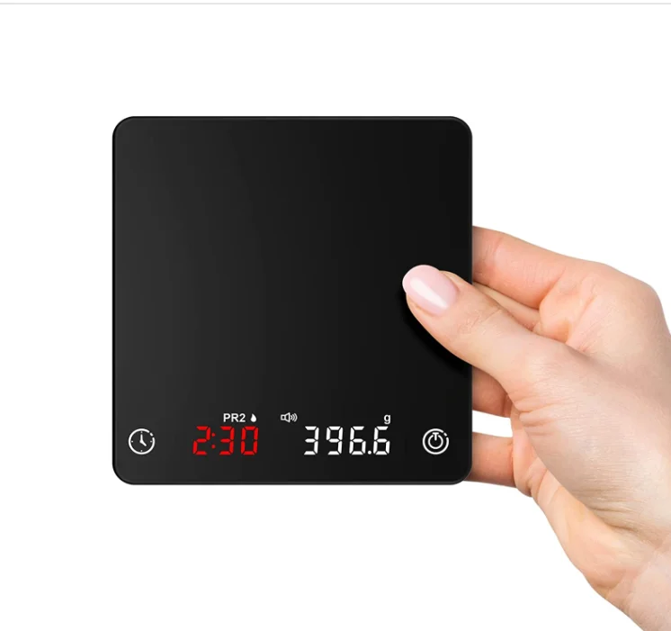 2024 Hot sell Factory Developed & Produced coffee scale LED Hidden Display Screen coffee scale with timer coffe scale digital