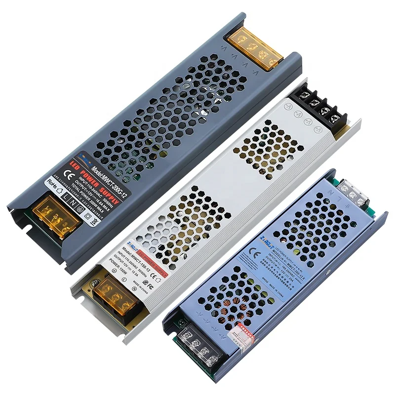 LED switch light box power supply 12V 300W 100W 60W card cloth light box advertising led DC power supply ultra-thin power supply