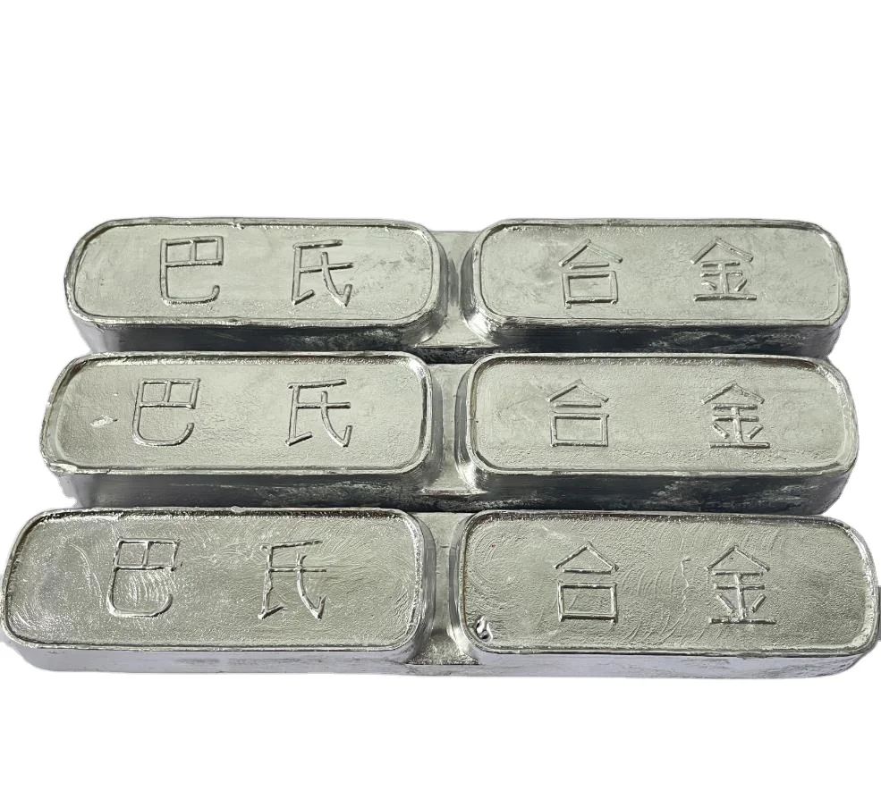 The ingot purity of 99.95% Babbitt alloy for large mechanical spindles is manufactured at competitive prices