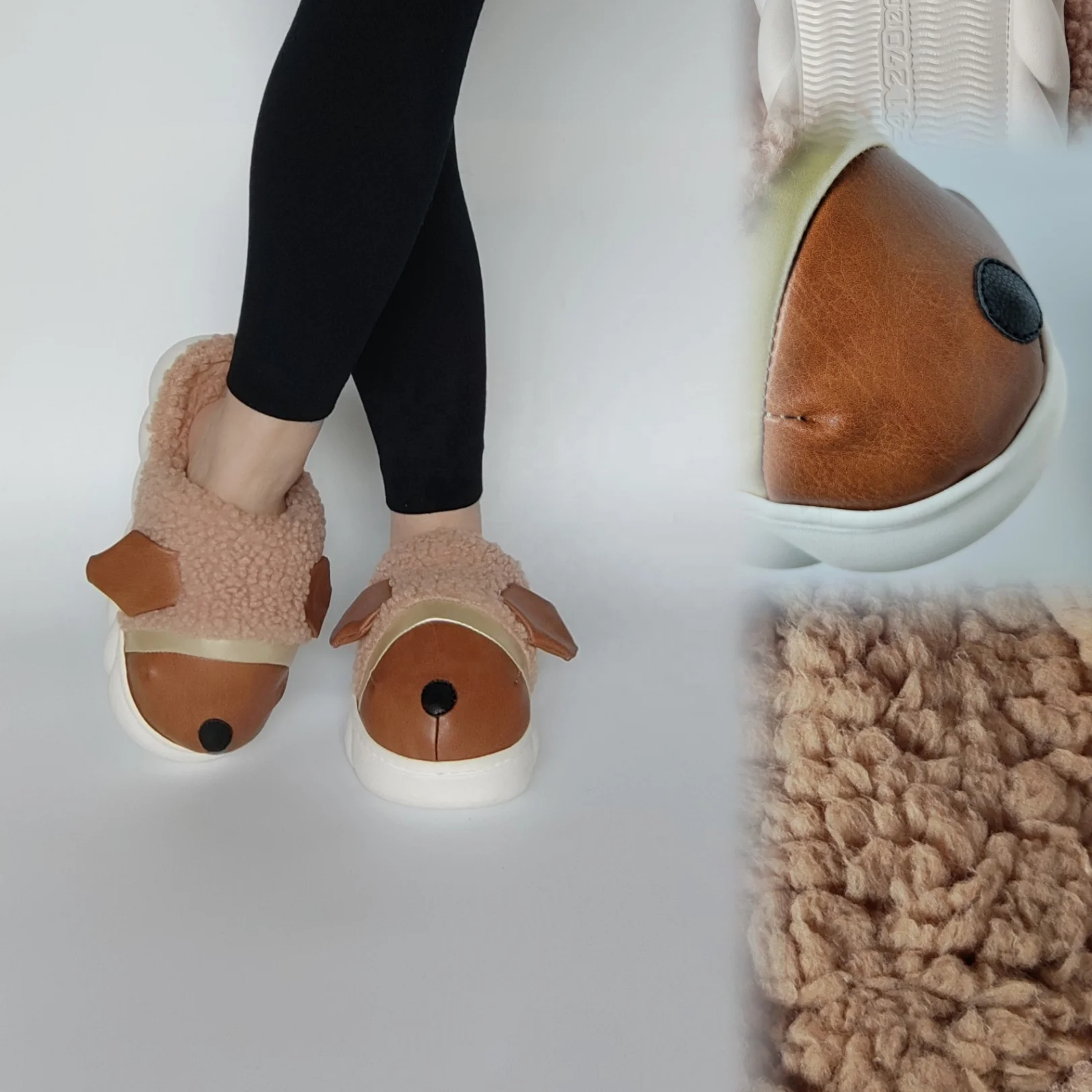 OEM super warm sherpa slippers cozy home slippers indoor slippers