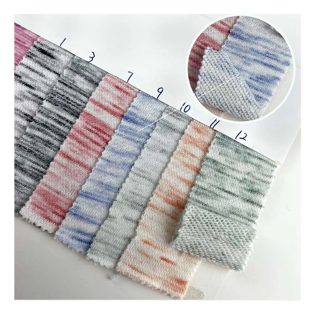 Stocklot Super soft 300g combed cotton tc 30 cotton 70 poly knitted French terry fabric for hoodies and sweaters