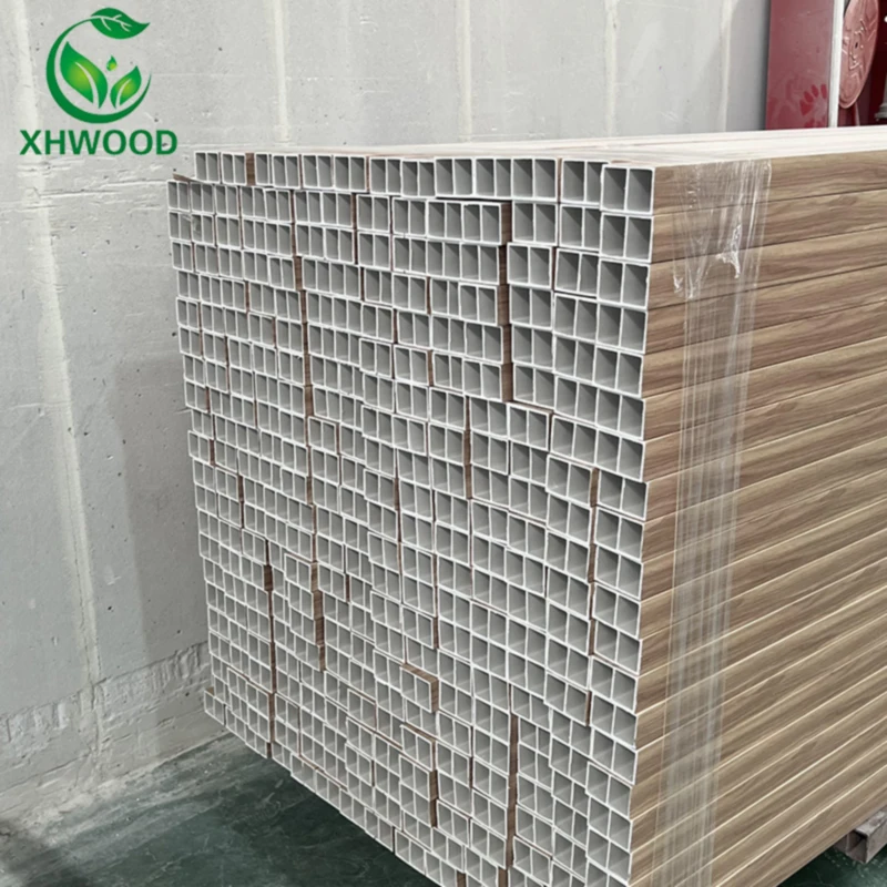 wood plastic composite eco-friendly partition interior decorative material WPC column