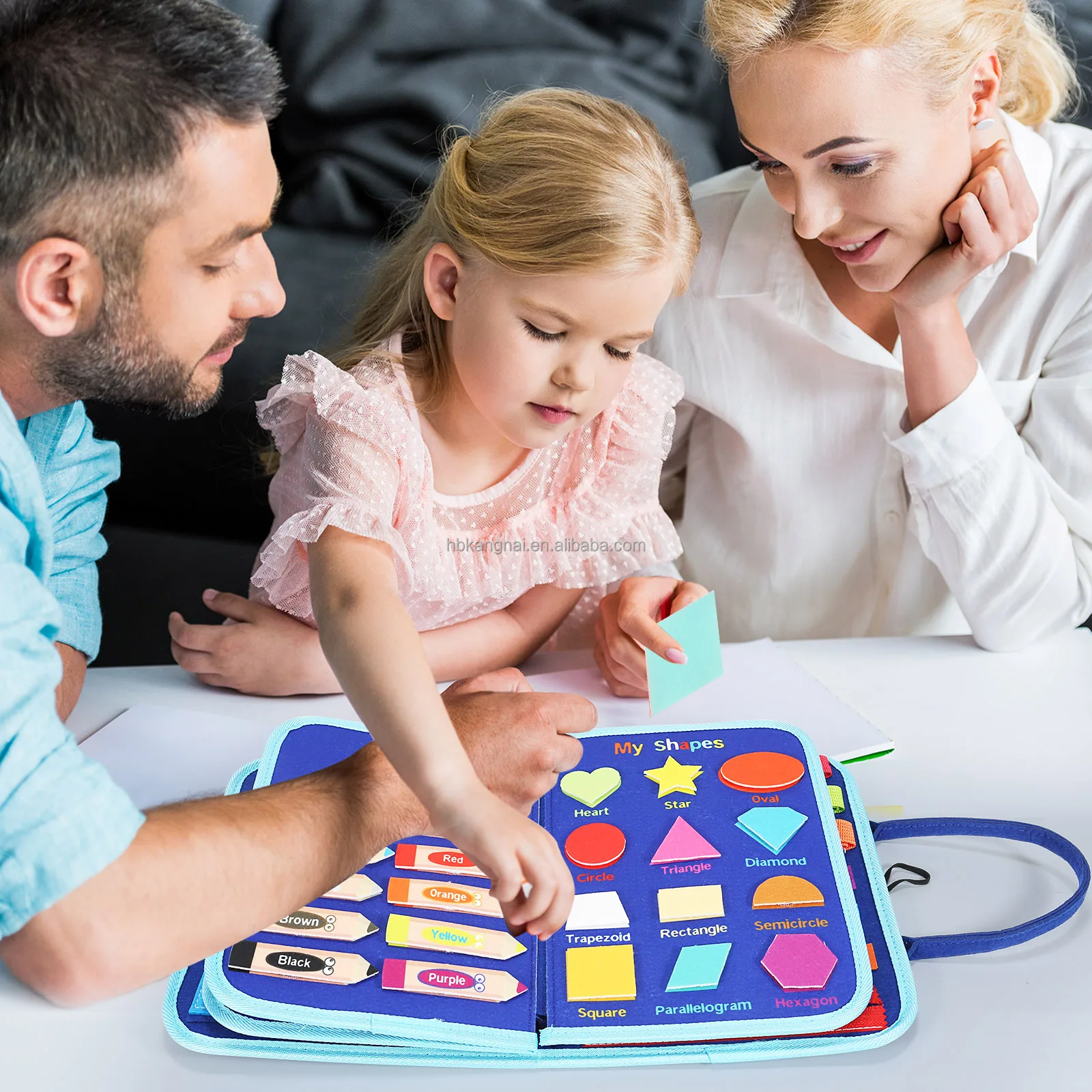 Busy Board Felt for Toddlers 1 2 3 4 Year Old Sensory Activity Board for Learning Toys Travel Toys for Felt busy board