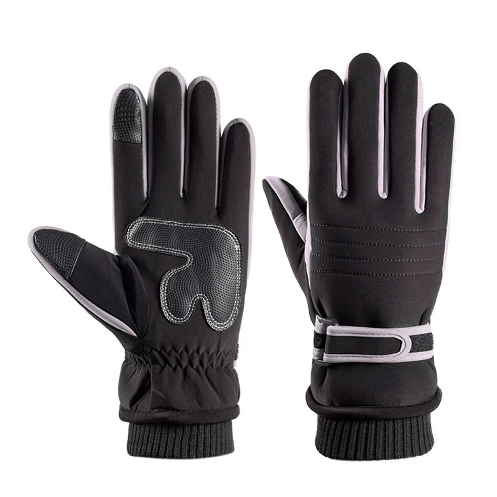 Comfortable outdoor winter sports thick windproof waterproof non-slip warm ski gloves for adults