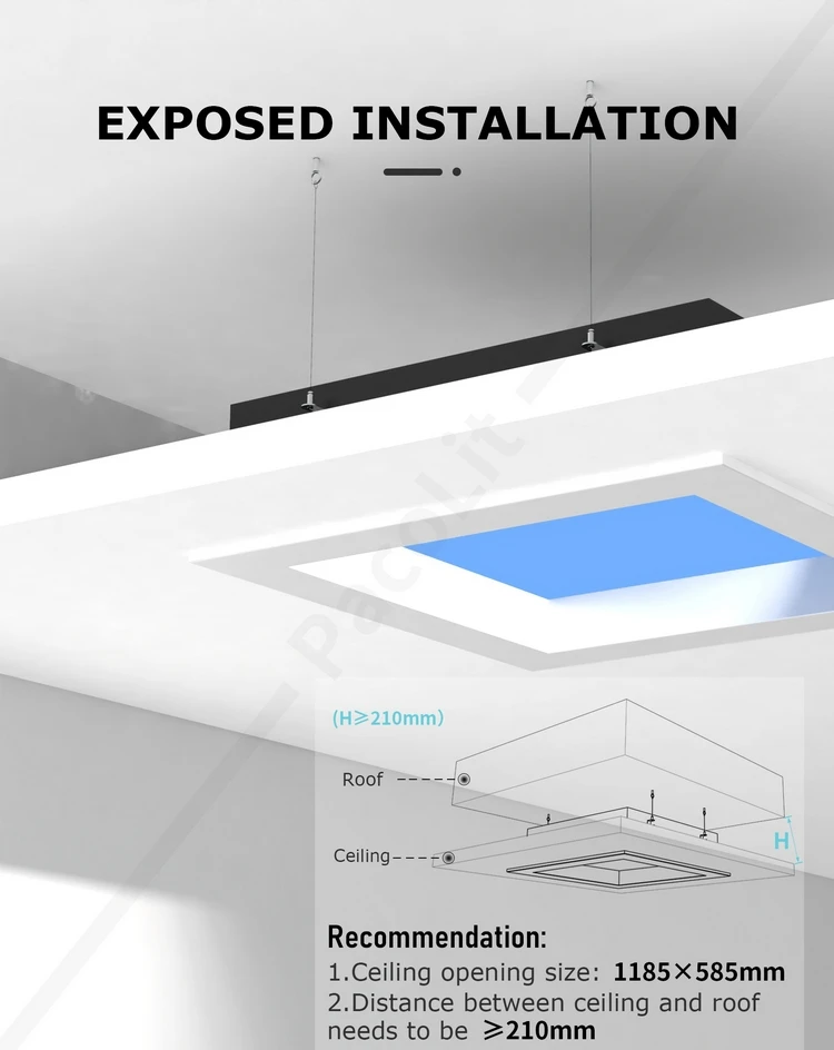 Factory Direct Customized Blue Sky Led Panel Light House Office Lighting System Artificial Skylight