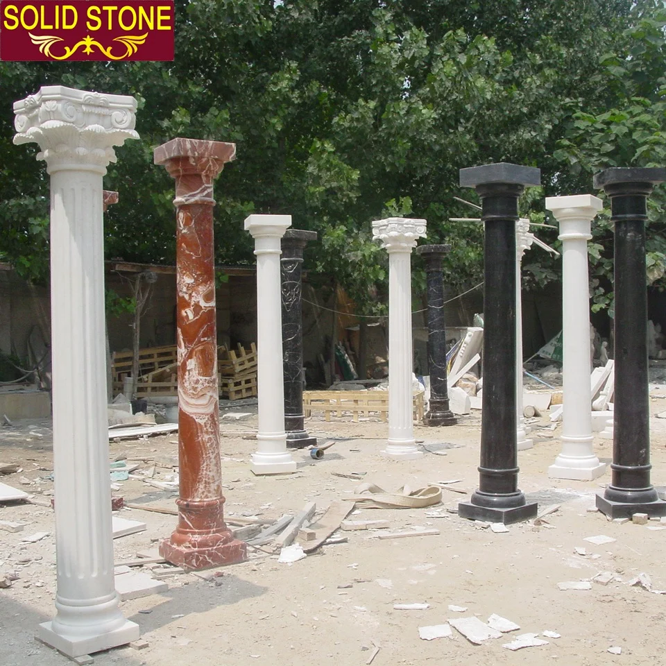 Best New Products garden decorative marble pillar hand carved Roman style marble column
