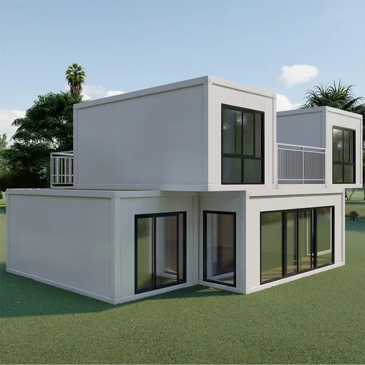 manufacturer custom two storey prefab modular container homes apartment flat pack house prefabricated villa for thailand