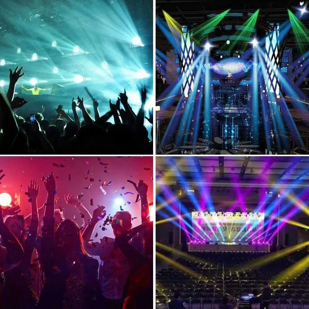 Смарт Вечеринка фестиваль диско шоу свадьба Rgb сценическое освещение Dmx512 Звуковое управление микрофон Rgbw движущаяся головка Dj