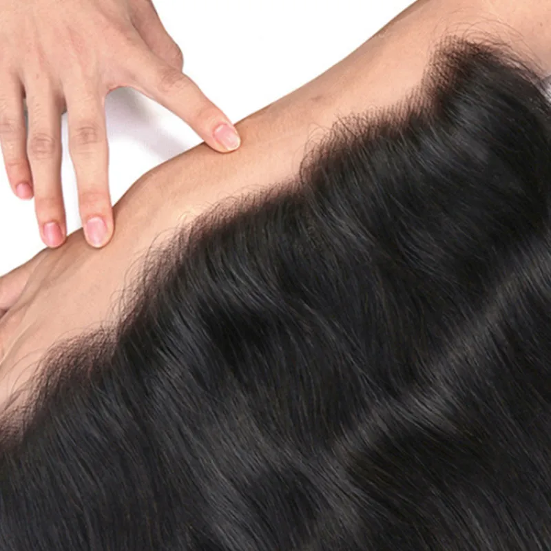 
100% Brazilian Silk Base Frontal Human Hair Super Natural Real Thin Hd Lace Body Wave Frontal Frontal Lace 