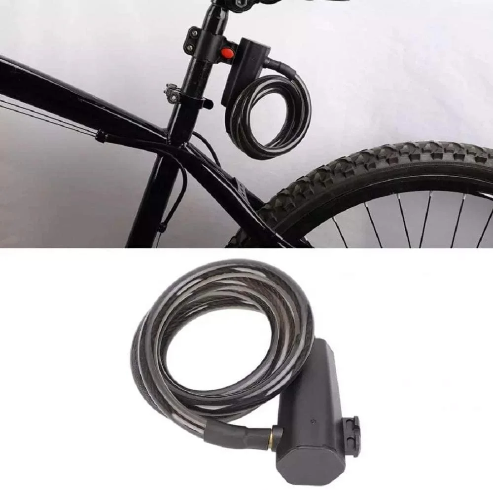 Fingerprint Cable Lock for Bike  Motorcycle  Electric Vehicles Door Fingerprints Flexible Bike Lock USB Charge IP66 Waterproof