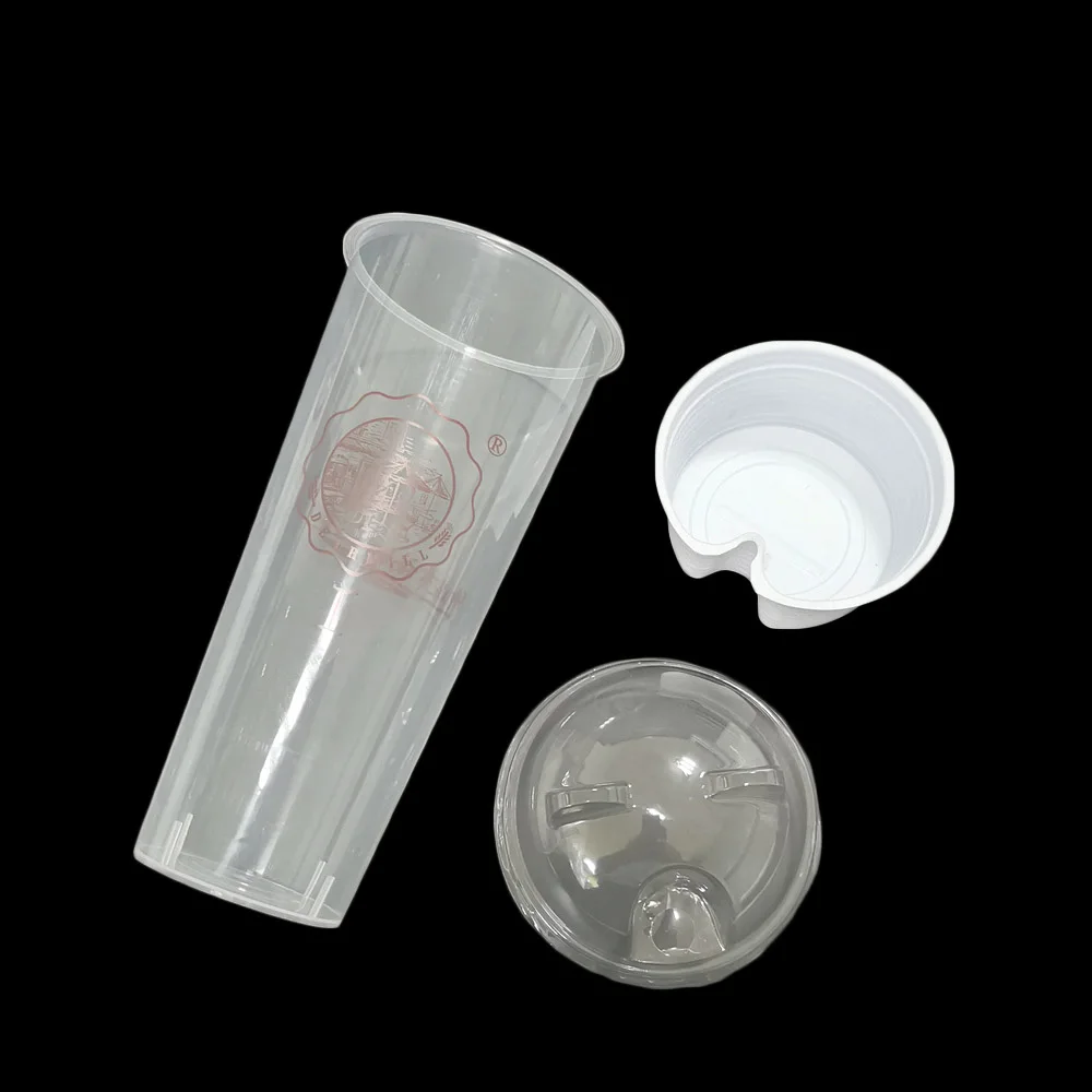 10pcs BubbLe Tea CUP High temperature resistant PP material safe for food disposable plastic milk tea cup juice cup transparent