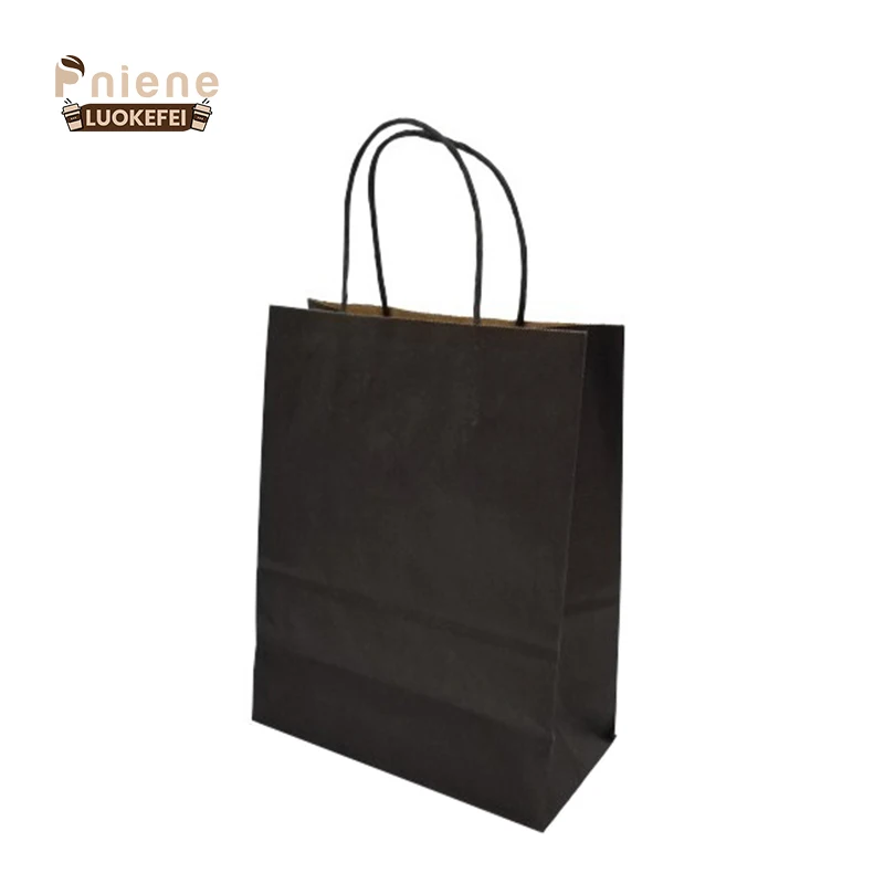 Bio packaging paper bags eco-friendly bag paper biodegradable paper bag custom print logo
