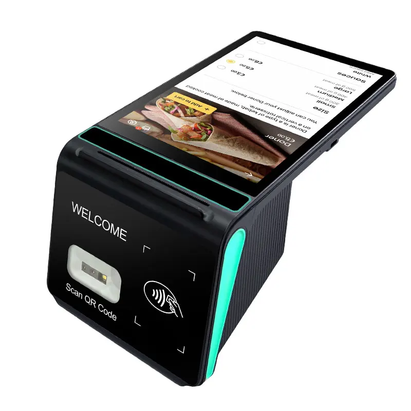 8 Inch Android 12 Terminal Pos Printer Wifi Wireless Bluetooth Machine For Online Order Receipt Printing