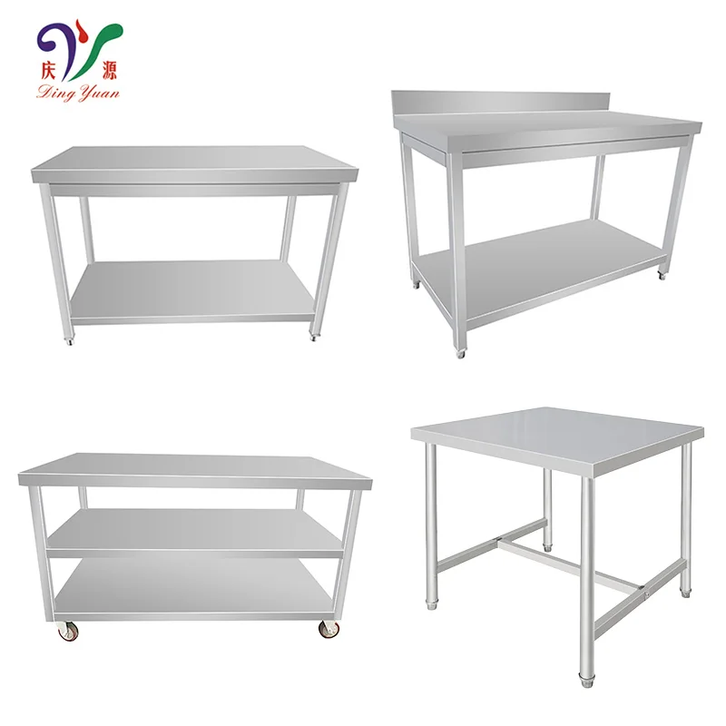 snack bar commercial equipment multifunctional stainless steel kitchen work table